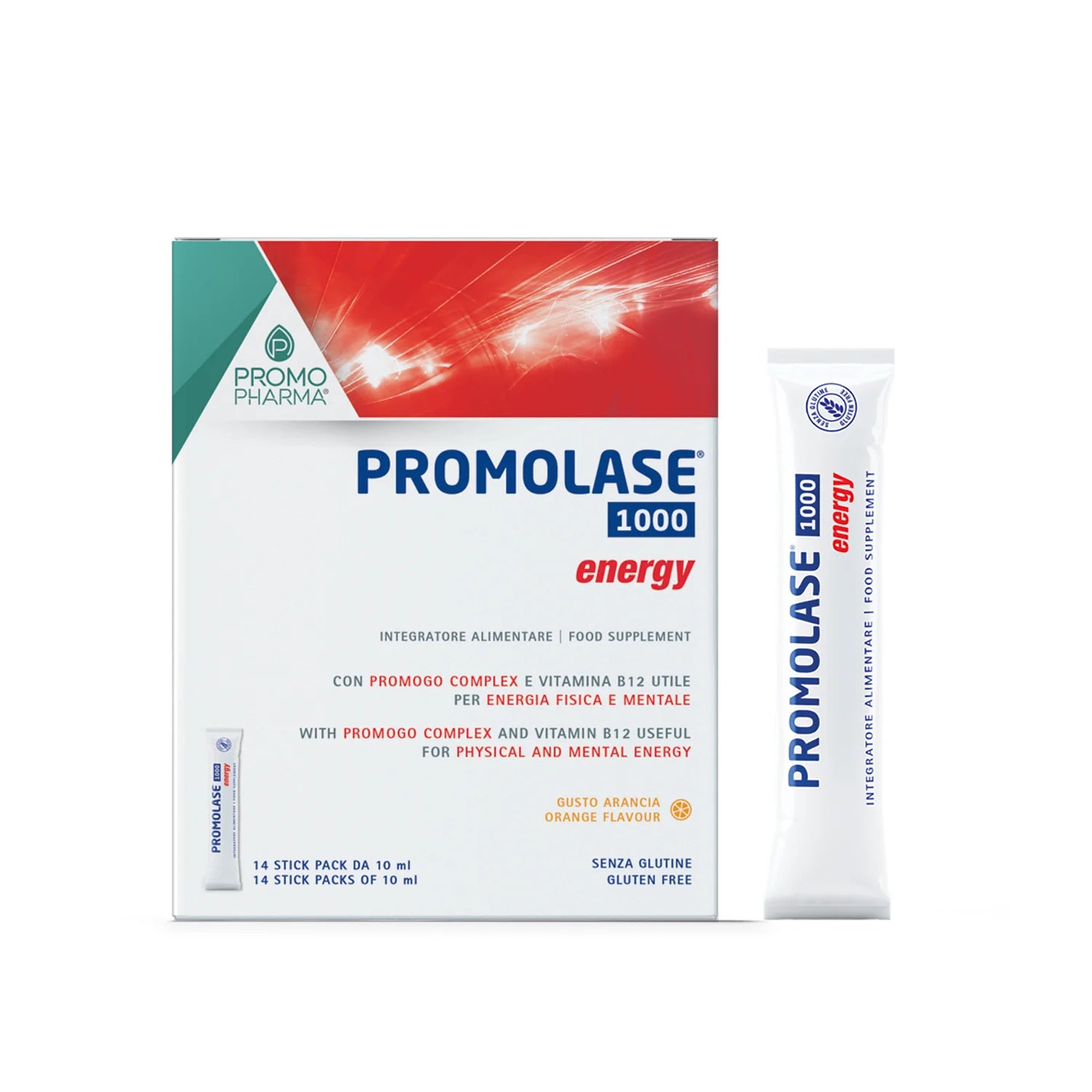 Promolase 1000® Energy - Energia Fisica e Mentale - 14 Stick
