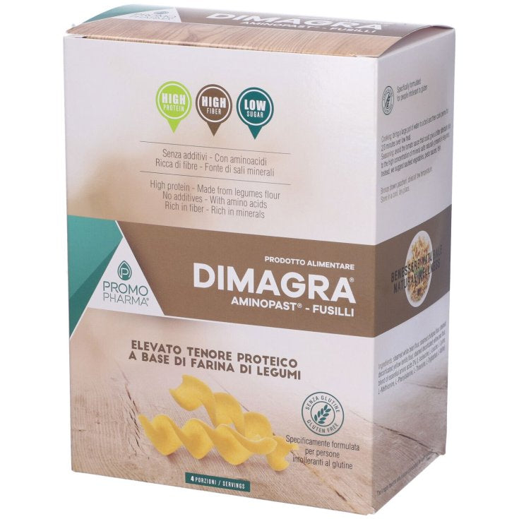 Dimagra® Fusilli Proteici - Pasta di Legumi Senza Glutine 160g